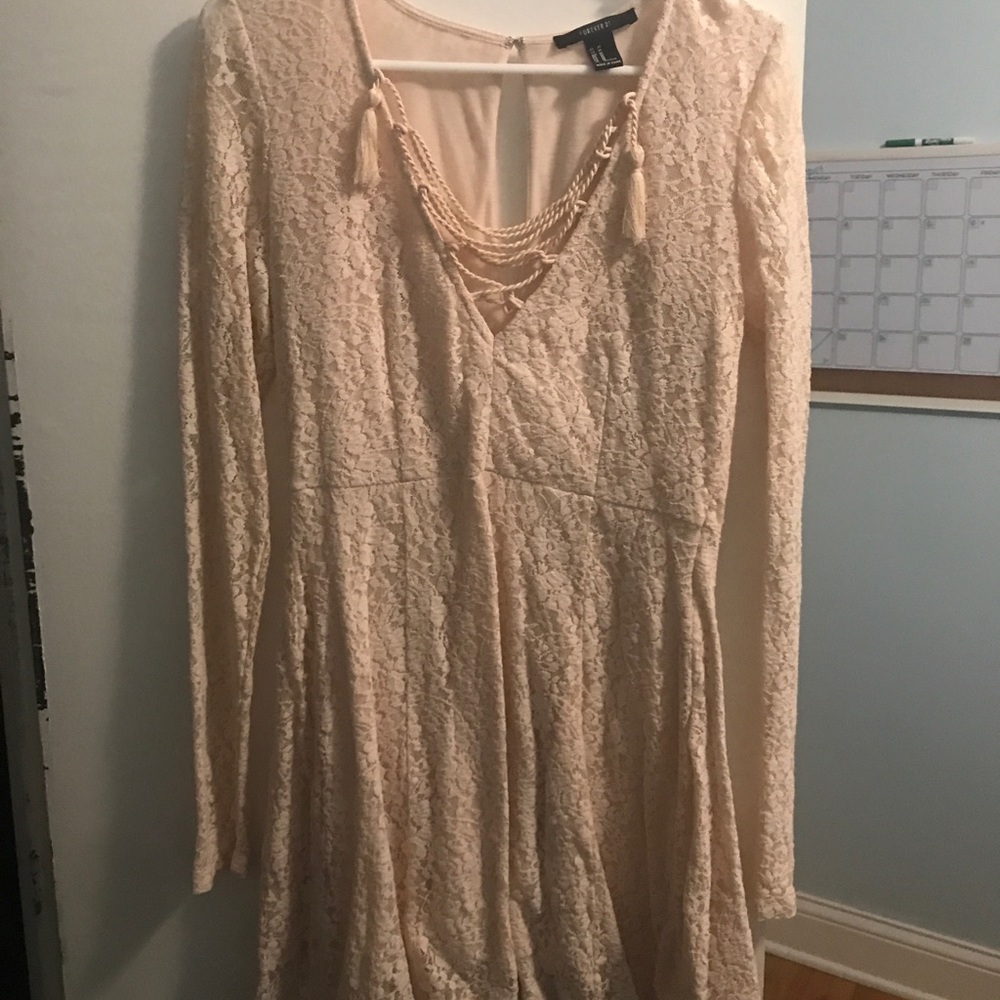 pink lace forever 21 dress